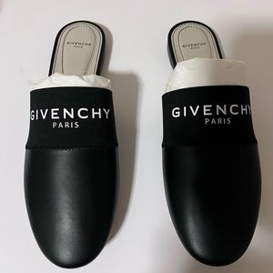 Authentic Givenchy Bedford Mules black leather NIB size EU 40